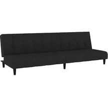 vidaXL Schlafsofa 2-Sitzer Schwarz Samt