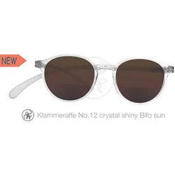 Lesebrille No.12 Klammeraffe SUN Bifokal crystal shiny