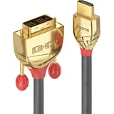 Lindy HDMI an DVI Kabel, Gold Line