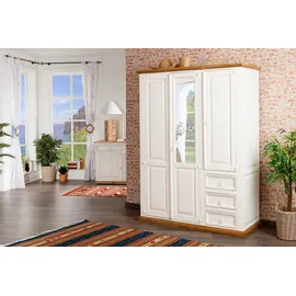 1a Direktimport Kleiderschrank MEXICO 145 x 190 x 0 cm Weiß