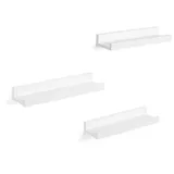 Songmics Wandregale-Set weiß 38,0 x 10,0 x 5,0 cm