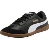 Puma King 21 IT Soccer Shoe, Black White Gum, 48.5