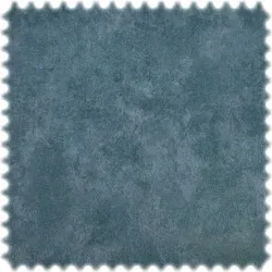 Vintage Samt Velours Möbelstoff Venedig Blau mit Fleckschutz