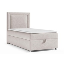 Best For Home Trinity K3 Einzelbett | Boxspringbett 100x200 Mit Bonell Federkernmatratze | Matratzentopper | Bett Mit Matratze Und Stauraum | Lieferung an Die Bordsteinkante
