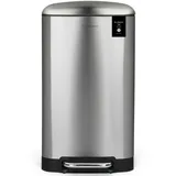 Les Collectors Tret-Mülleimer N°712 / Edelstahl/silber, 30 L/herausnehmbarer Inneneimer/rechteckig / silber,