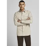JACK & JONES Sheridan Langarmhemd Crockery / Slim Fit L