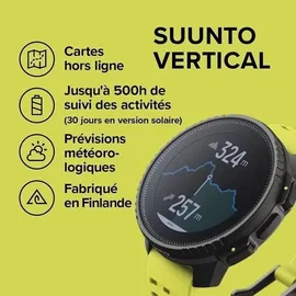Suunto Vertical black/lime Edelstahl