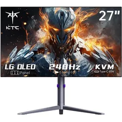 KTC G27P6 27-Zoll-OLED-Gaming-Monitor mit einer Auflösung von 2560 x 1440, 240 Hz Aktualisierung und 0,03 ms GTG – EU-Stecker