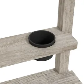 Outsunny Holzsandkasten mit Küchenelementen grau