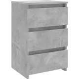 vidaXL Nachtschrank Betongrau 40 x 35 x 62,5 cm Grau