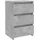 vidaXL Nachtschrank Betongrau 40 x 35 x 62,5 cm Grau