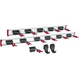 Bruns Gerätehalter 100 cm und 75 cm Schiene mit Halter und 2 Haken