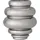Bloomingville Zorya Vase, Silber, Glas