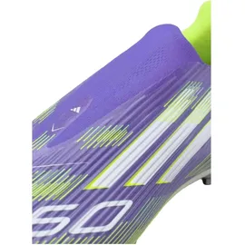 adidas F50 League Laceless FG/MG Purple Rush / Cloud White / Lucid Lemon 45 1/3