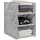 Relaxdays Schrank Organizer 3er Set stapelbare Kleiderschrank Aufbewahrungsboxen 18 x 33,5 x 43,5 cm grau