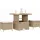 vidaXL Garten Essgruppe 3-tlg. Beige