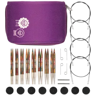 KnitPro austauschbare Rundstricknadelspitzen Deluxe-Set – Symfonie (3,50–8,00 mm), Bunt