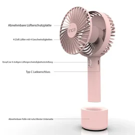 inca IMF-12P 10,5 cm Handventilator Pink