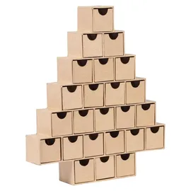 Décopatch Adventskalender Tannenbaumform 5x30x35 cm HD095C