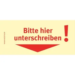 notizblock24 Haftnotizen 75 x 35 mm, gelb Bitte hier unterschreiben 4260184863013 notizblock24