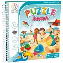SmartGames Smart Games Puzzle Beach, Magnetic Puzzle Game with 48 Challenges, 6+ Years