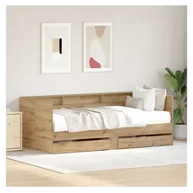 vidaXL Artisan-Eiche 90 x 190 cm Braun