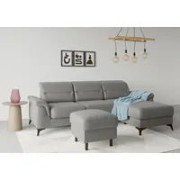 Sit&more Stauraumhocker »Sinatra«, Sitzfläche ist abnehmbar, mattschwarze Metallfüße grau