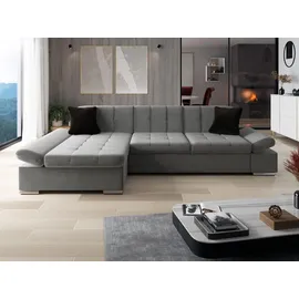 Mirjan24 Ecksofa Malwi, mit Schlaffunktion und Bettkasten, mit Regulierbare Armlehnen, L-Form 278x161 cm, Wohnzimmer, Sofas & Couches, Wohnlandschaften, Ecksofas