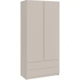 Selsey Kleiderschrank Bemmi 100 x 210 x 50 cm Kaschmirgrau