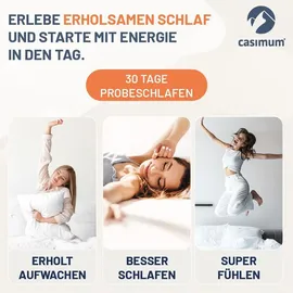 casimum Daunendecke 200x200 cm extra leichte Sommerdecke, Bettdecke 60% Daunen 40% Federn, Größe: