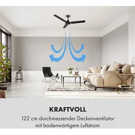Klarstein Spin Doctor Deckenventilator schwarz