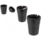 Out of the Blue Rauchfreier Aschenbecher schwarz – 10 x 8 cm – geruchsreduzierend & stilvoll – ideal für Innenräume, rauchfreie Umgebung & saubere Luft