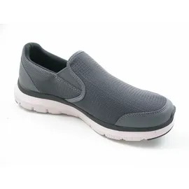 SKECHERS Slipper Slipper Kunstleder/Mesh - Grau Gr.: 42