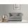Home Affaire 2-Sitzer HOME AFFAIRE "CHARENTE, Chesterfield-Sofa, Wellenfederung, Maße: B/T/H: 147/89/74 cm", grau (hellgrau), B:147cm H:74cm T:89cm, 100% Polyester, Sofas, mit edler Knopfheftung und typischen Armlehnen