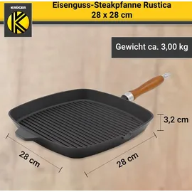 Krüger Rustica Steakpfanne 28 x 28 cm