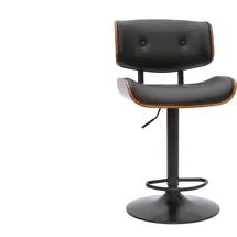 miliboo Design-Barhocker höhenverstellbar  schwarz
