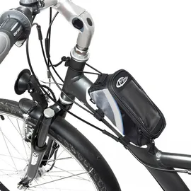 Tectake Fahrradtasche Satteltasche blau/grau/schwarz