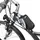Tectake Fahrradtasche Satteltasche blau/grau/schwarz