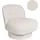 Beliani Drehsessel AYLO Bouclé 70 x 80 x 70 cm Cremeweiß