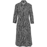 GOLDNER Blusenkleid Sommerkleid Schwarz 44