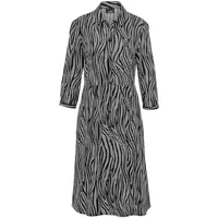 GOLDNER Blusenkleid Sommerkleid Schwarz 44