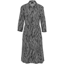 GOLDNER Blusenkleid Sommerkleid Schwarz 44