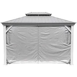 Sojag Pavillon Messina 10x12 Taupe Vorhänge