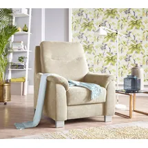 sit&more Sessel Boccaccio Kunstleder 90 x 104 x 96 cm Beige mit Kopfteilverstellung