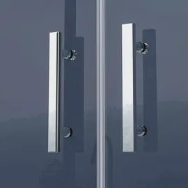 SoGood doporro U-Form Duschkabine Ravenna40 90x90x195cm Duschabtrennung inkl. 4cm flacher Duschtasse 8mm Esg-sicherheitsglas Klarglas inkl. beidseitiger Easy-clean-beschichtung