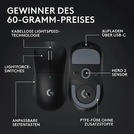Logitech PRO X Superlight 2 schwarz