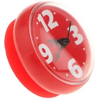 rockible wasserdichte Badezimmeruhr mit praktischem Saugnapf - Zeitmesser für, Rot