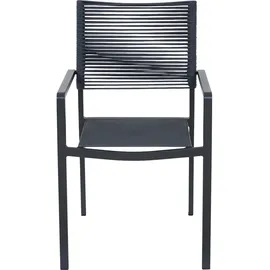 Siena Garden Leeds Stapelsessel 54 x 58 x 88 cm grau 2 St.