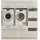 laundreezy LDSK11 Waschmaschinenschrank 185 x 200 x 67,5 cm Weiß Holzwerkstoff