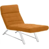 Chilliano Relaxliege, Orange, Metall, 1-Sitzer, 65x91x170 cm, Typenauswahl, Fußauswahl, Lederauswahl, Stoffauswahl, Wohnzimmer, Sessel, Relaxliegen